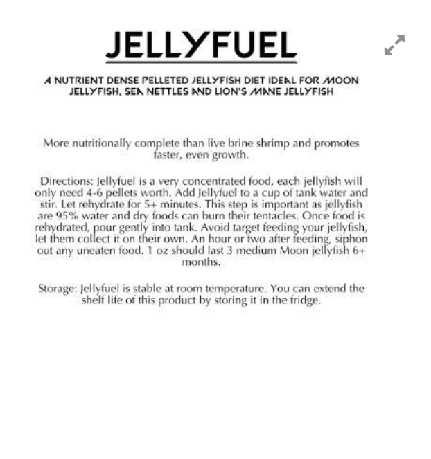 JellyFuel - Food for jellies - PetJellyfishUS